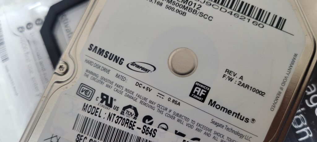 SAMSUNG SATA TYPE SSD 500GB 