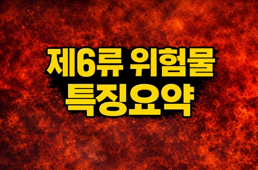 제6류 위험물 특징 정리 (산화성 액체 핵심 요약)