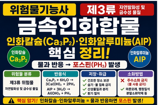 위험물기능사 금속인화합물 ｜인화칼슘·인화알루미늄