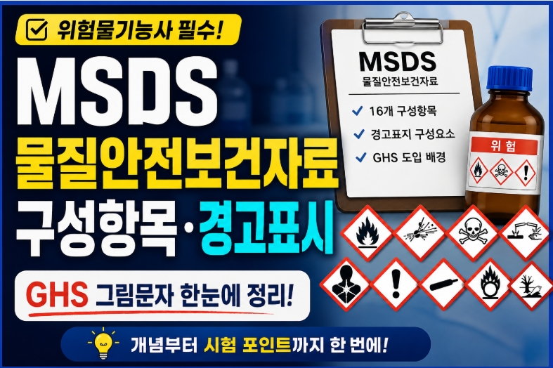 MSDS 물질안전보건자료와 GHS 경고표시 쉽게 이해하기